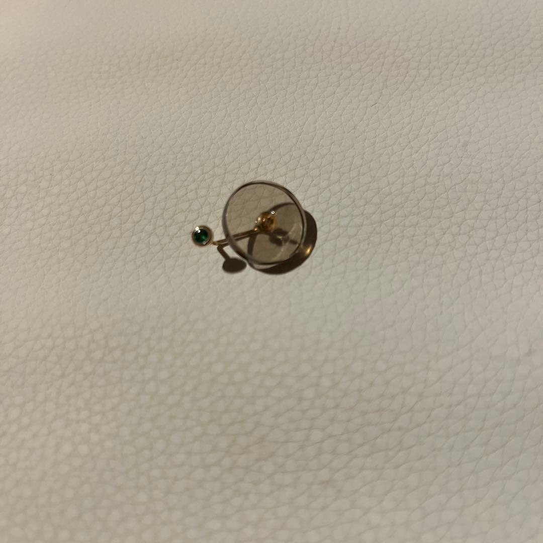 hirotaka ORBITAL グリーンガーネット ピアス