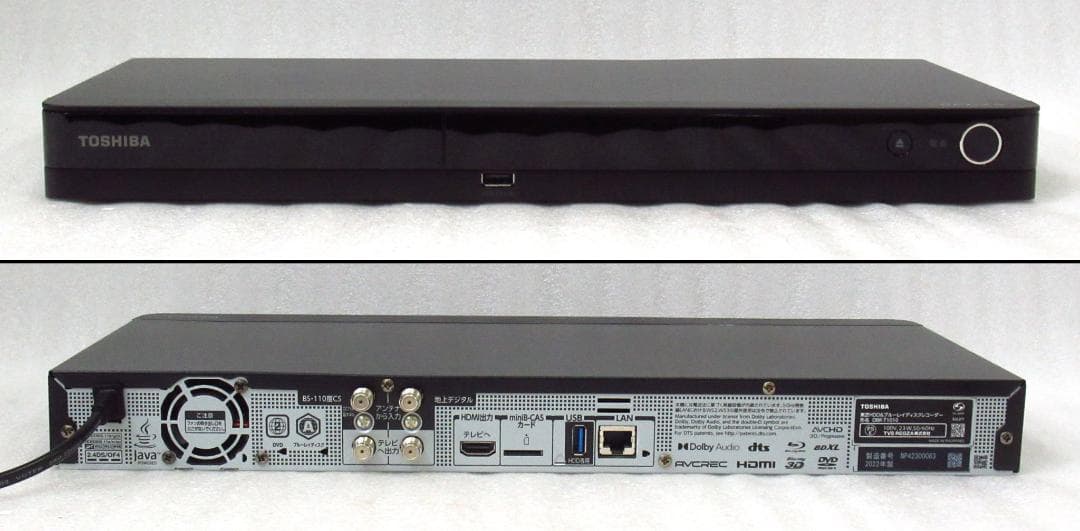 東芝 レグザ ブルーレイディスクレコーダー DBR-T1010 動作美品