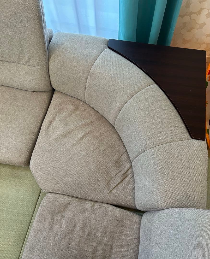 ニトリ ローソファ L字 コーナーソファ 布張り 国分寺引き取り限定