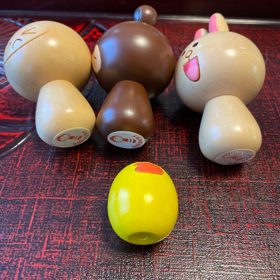 LINEフレンズ　卯三郎こけし　コニー　ブラウン　サリー　ムーン　キャラクター