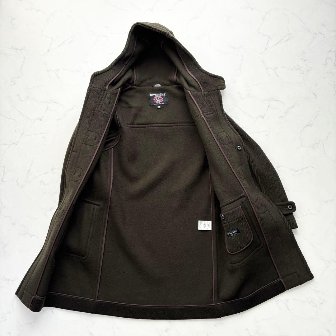 インバーティア ダッフルコート ジョシュアエリス 英国製 オリーブ 38