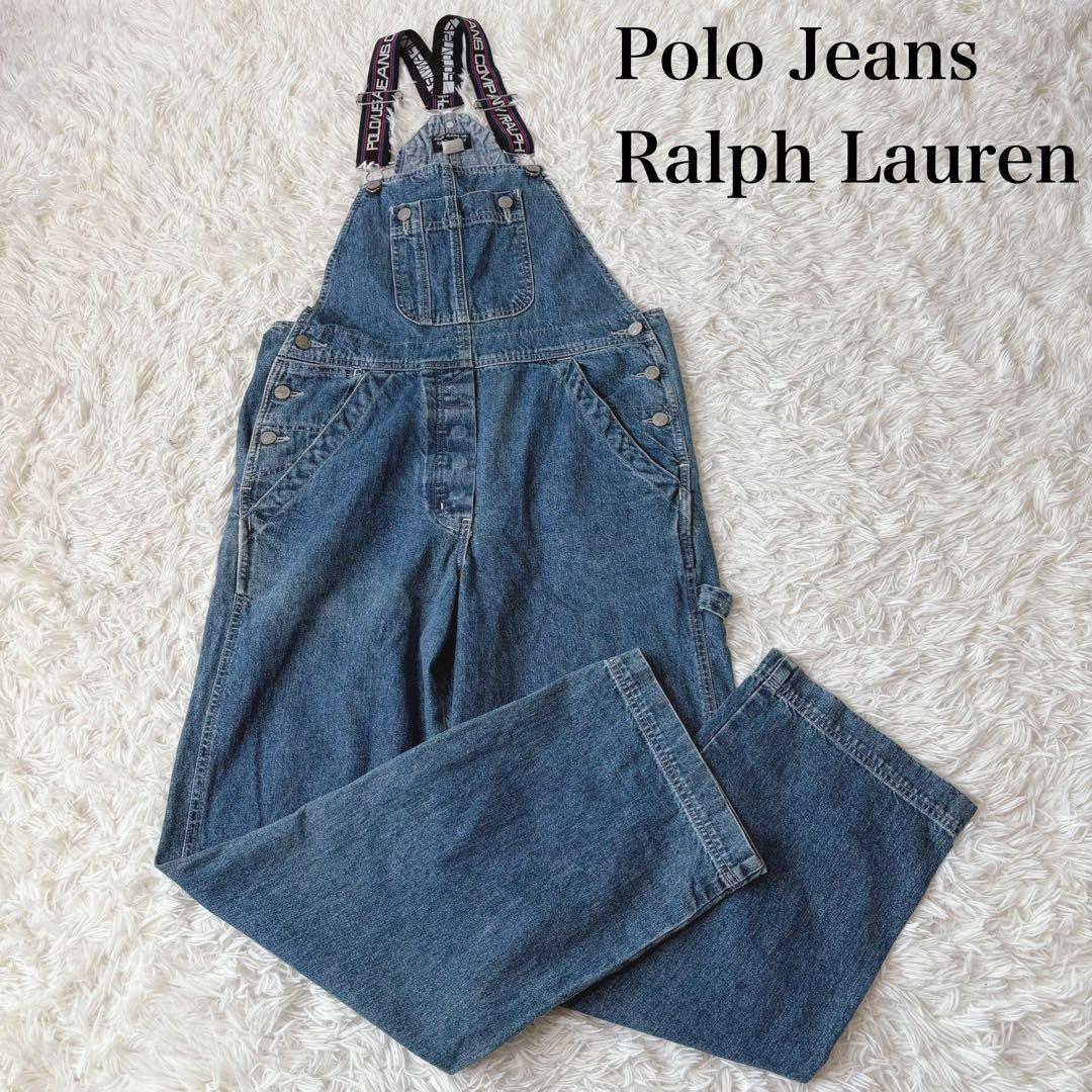 美品 90's Polo Jeans ポロジーンズ オーバーオール　メキシコ製