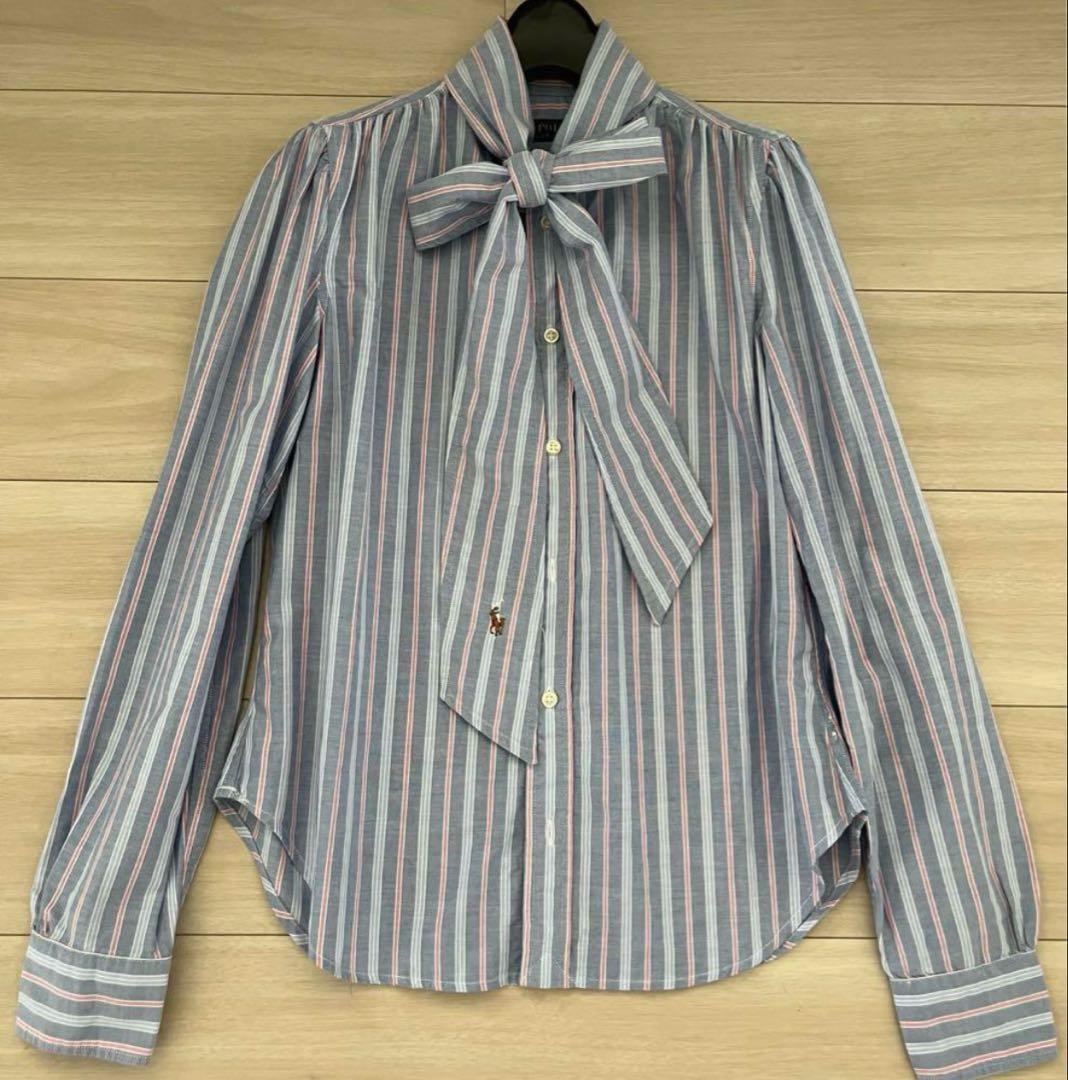 POLO RALPH LAUREN(ポロラルフローレン)：ボウタイ　リボンシャツ