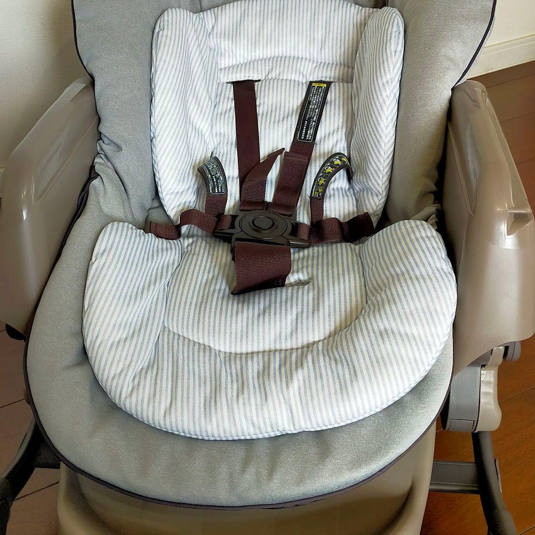 ☆極美品☆クリーニング済 Combi ハイローベッド＆チェア ネムリラ グレー