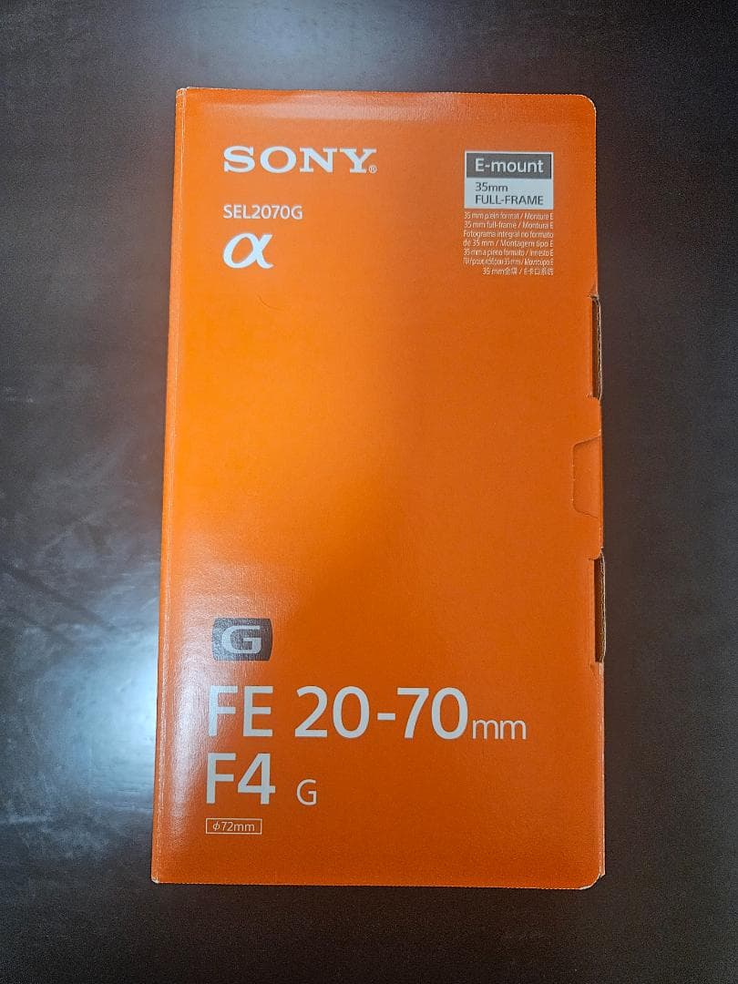 即納可 フィルター付 SEL2070G SONY FE 20-70mm F4 G