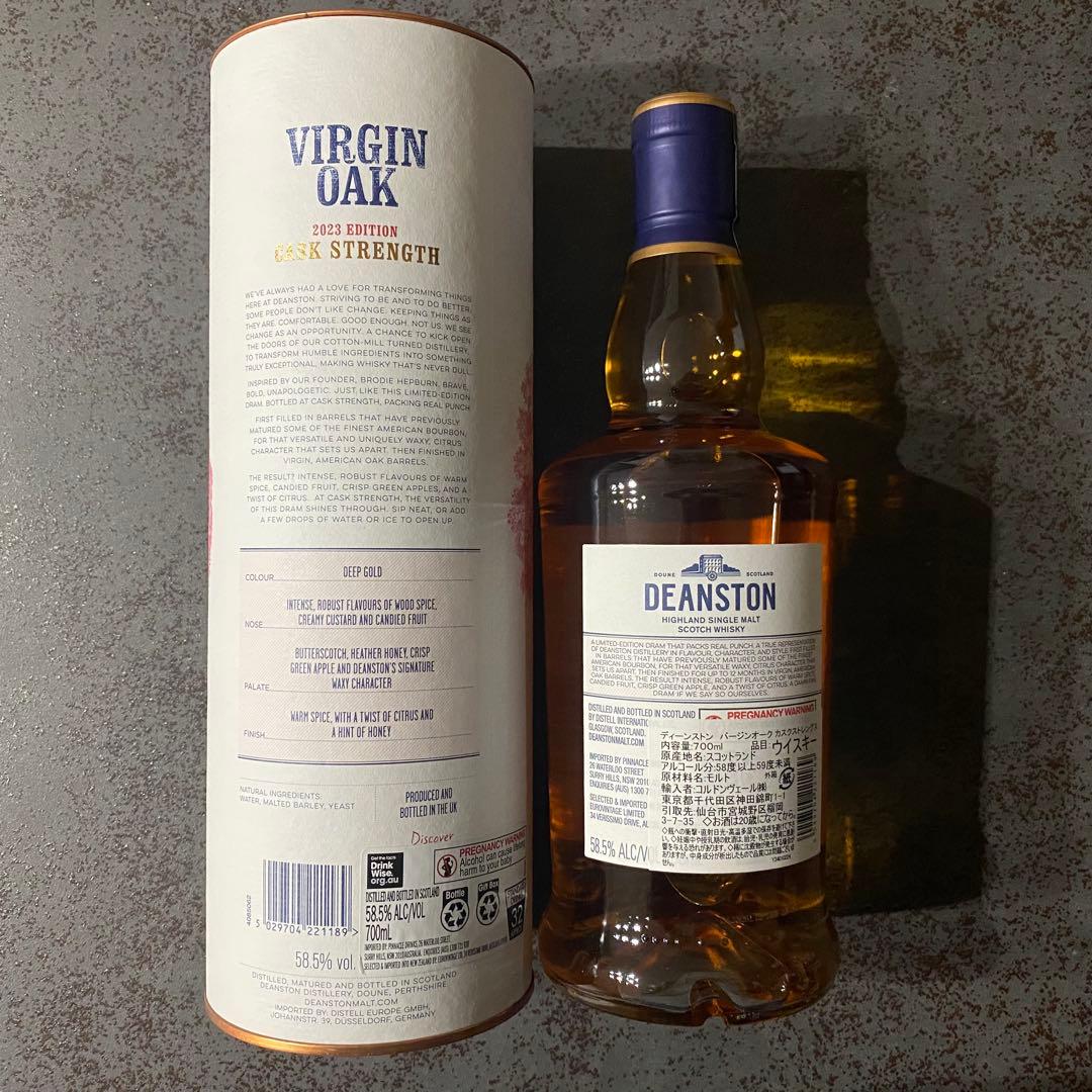 〈DEANSTON〉VIRGIN OAK CASKSTRENGTH②本