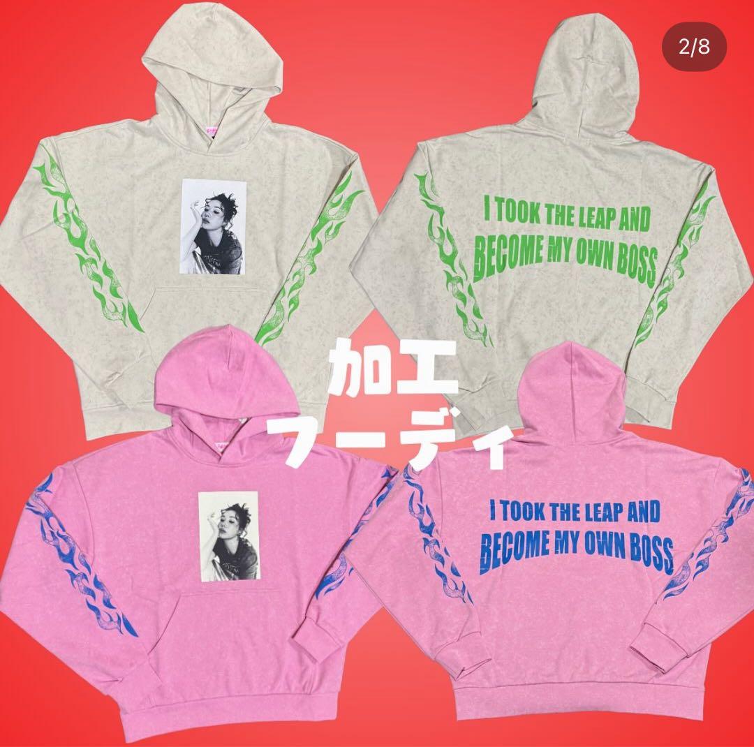 RE. 加工フーディー　ホワイト