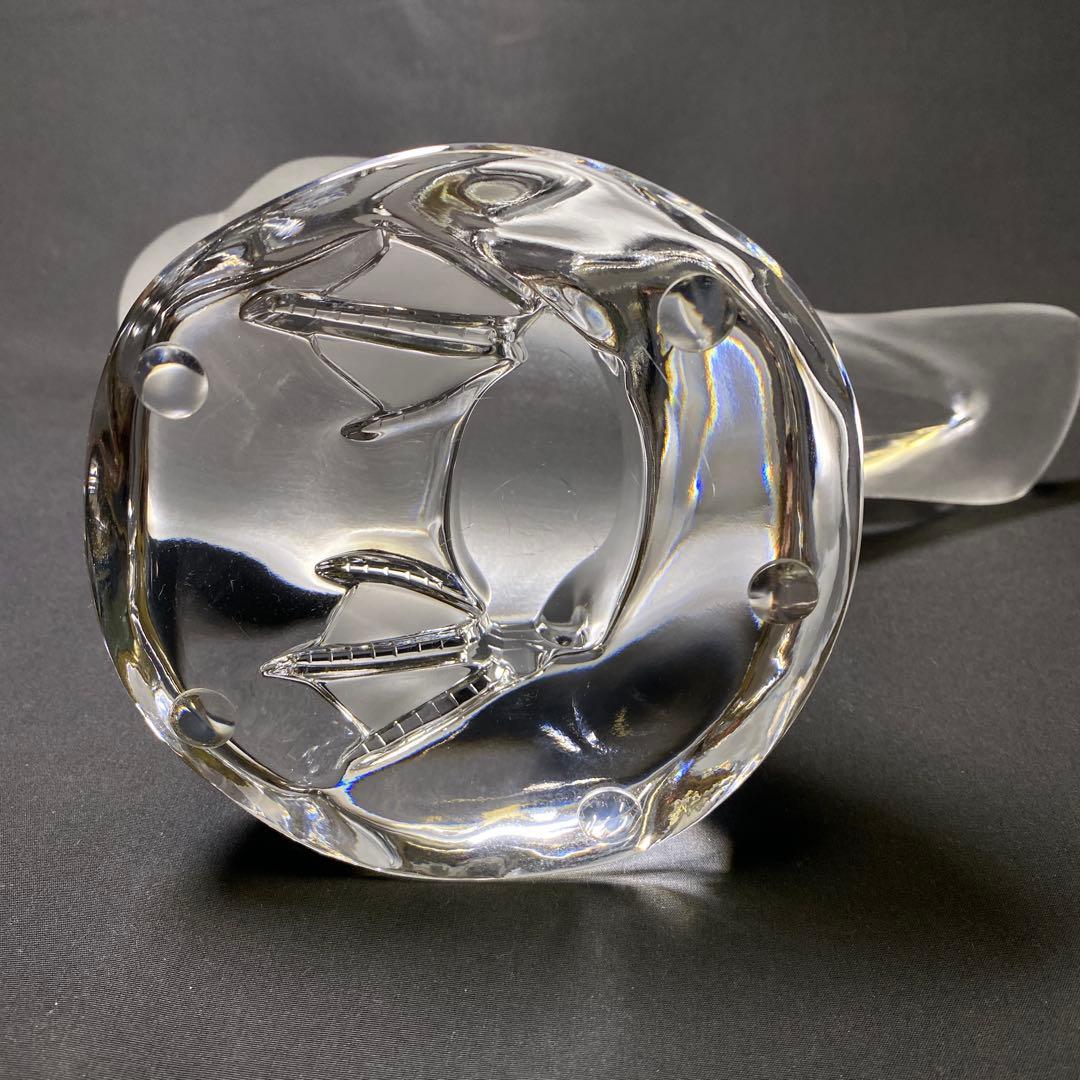 フランス　ラリック　クリスタル　ラージダック　アヒル　置物　オブジェ　美品