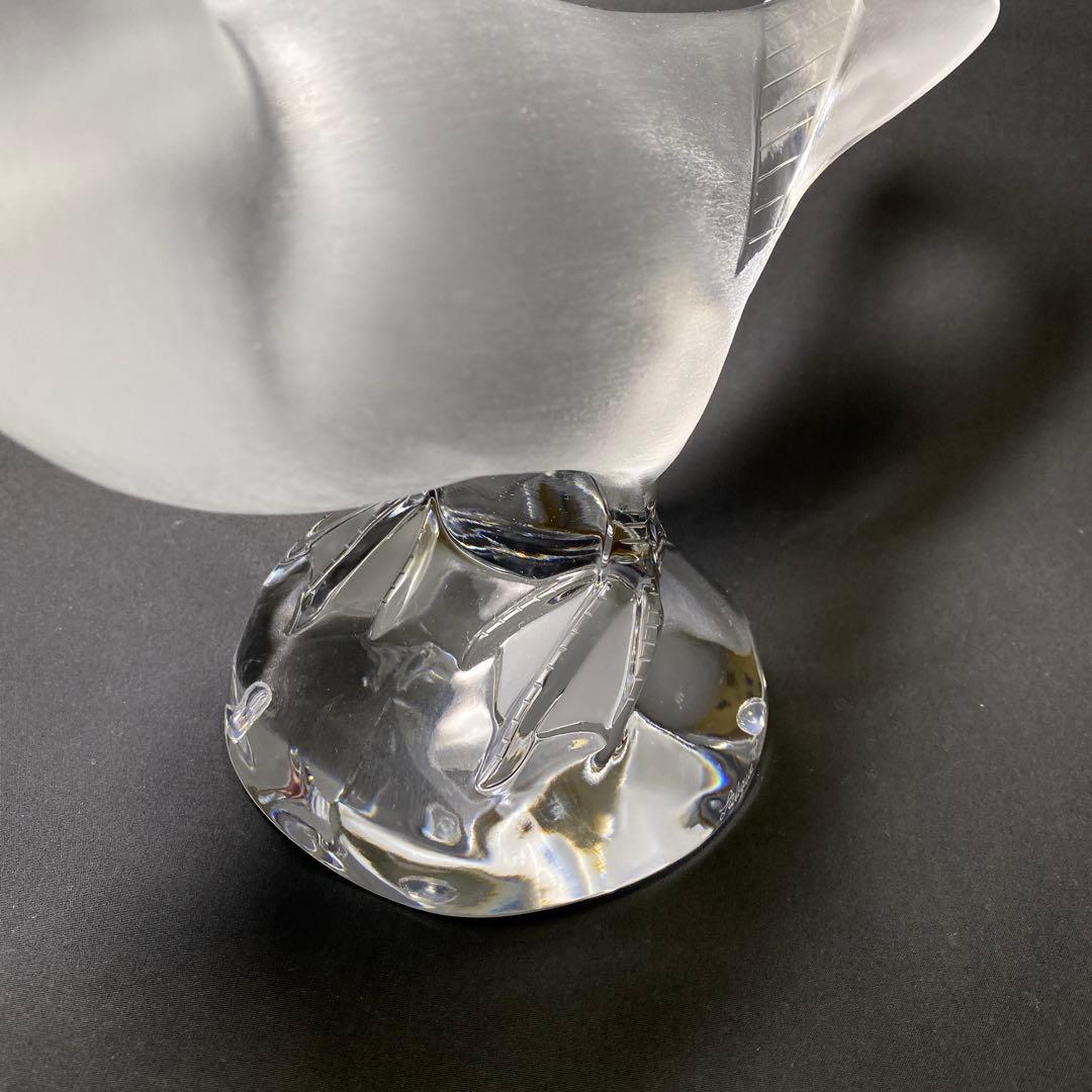 フランス　ラリック　クリスタル　ラージダック　アヒル　置物　オブジェ　美品