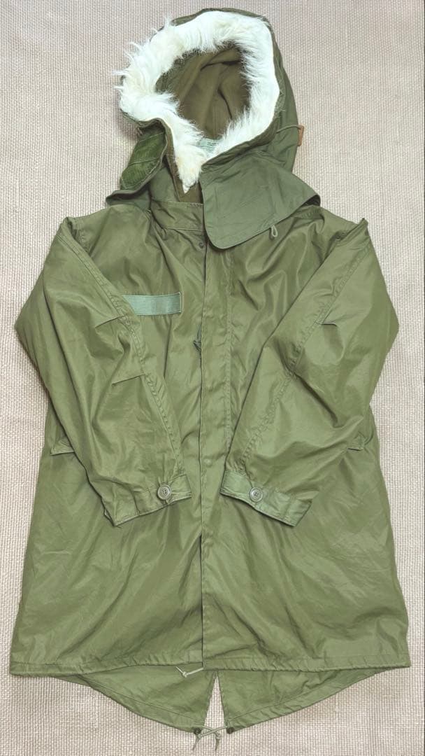 ★希少！Sサイズ★ 米軍実物 M-65フィッシュテールパーカー フルセット