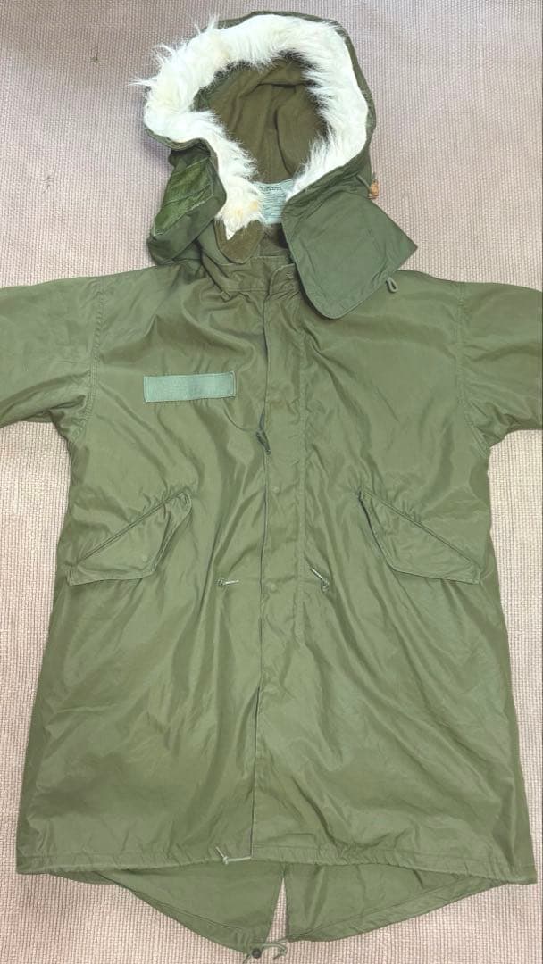 ★希少！Sサイズ★ 米軍実物 M-65フィッシュテールパーカー フルセット