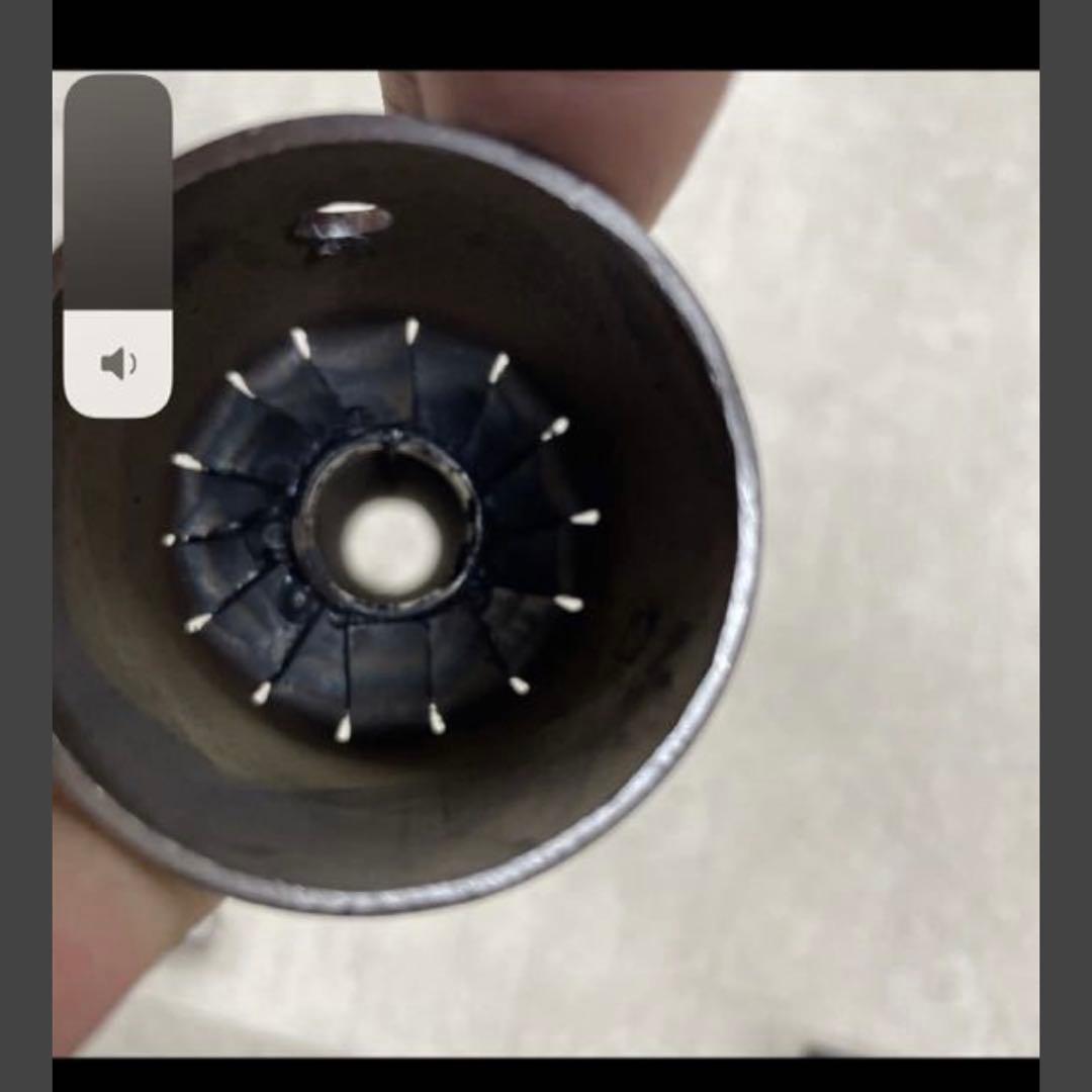 ワンオフ　SR400 ショート菅　ドラッグパイプスラッシュカットマフラー