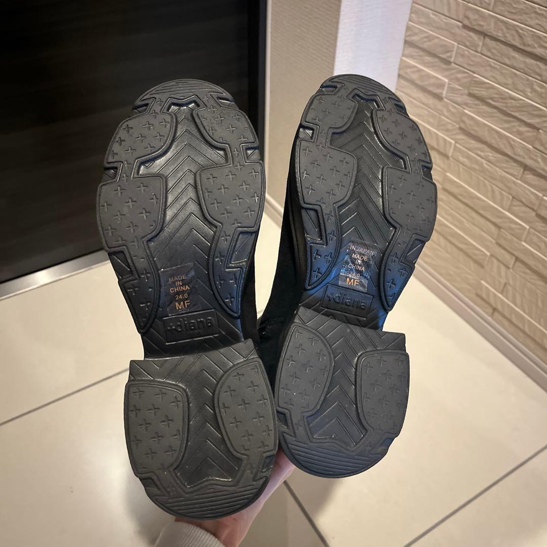 +ダイアナ ストレッチスエードロングブーツ +diana プラスダイアナ