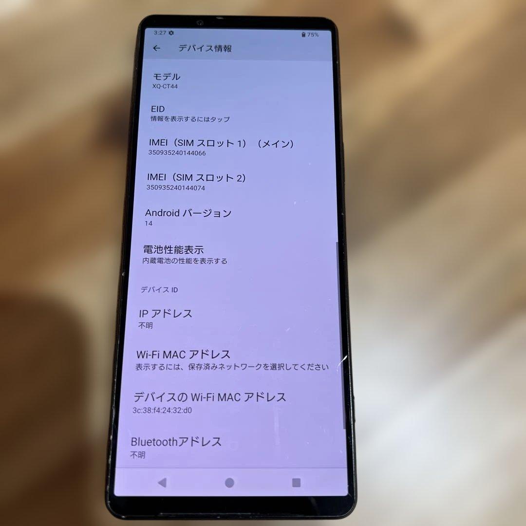 Z391 SIMフリー Xperia 1 IV XQ-CT44