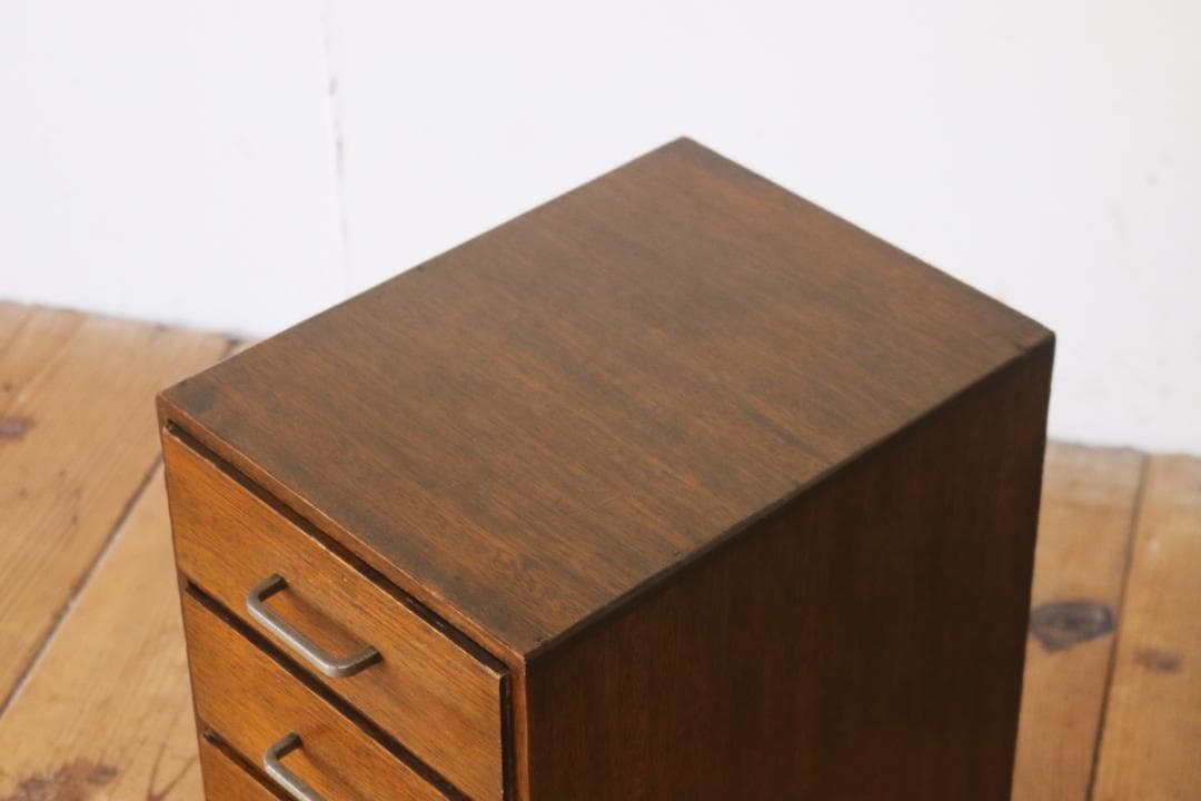 レトロ 卓上 小引き出し 抽斗 5杯 小物入れ レターケース B5 ラワン材