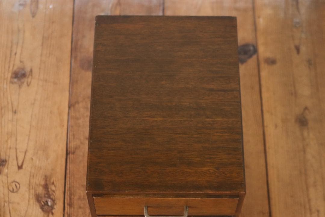 レトロ 卓上 小引き出し 抽斗 5杯 小物入れ レターケース B5 ラワン材