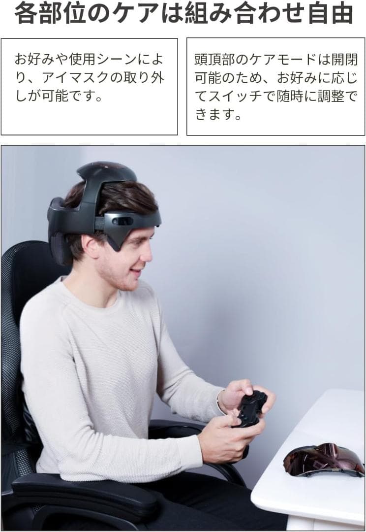 [breo]ヘッドスパ アイウォーマー 全回復ヘルメット iDream5S