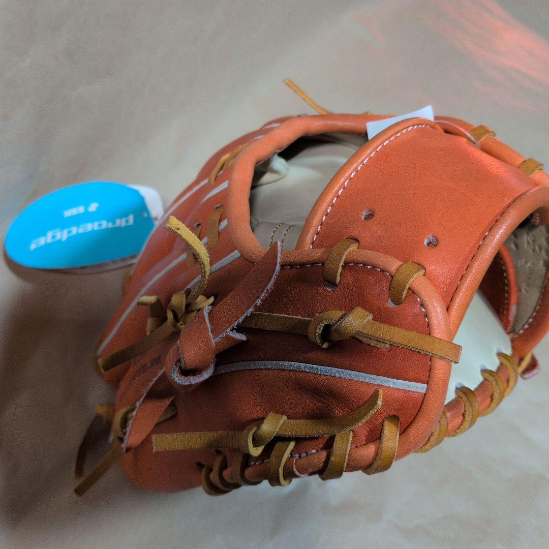 SSK:プロエッジ 硬式グローブ:右投げ用:内野手用グラブ :オレンジ/タン
