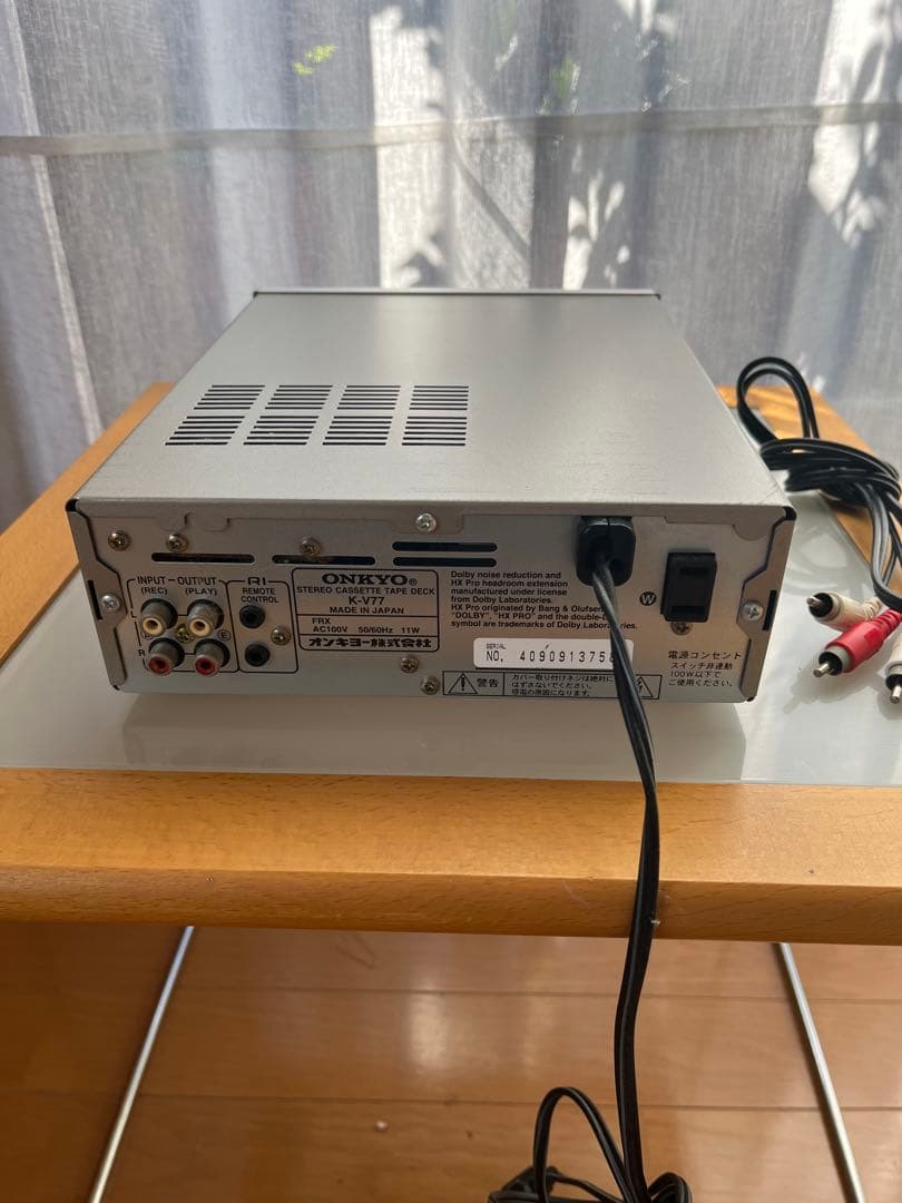 ONKYO K-V77カセットデッキK-V77 動作確認済みです