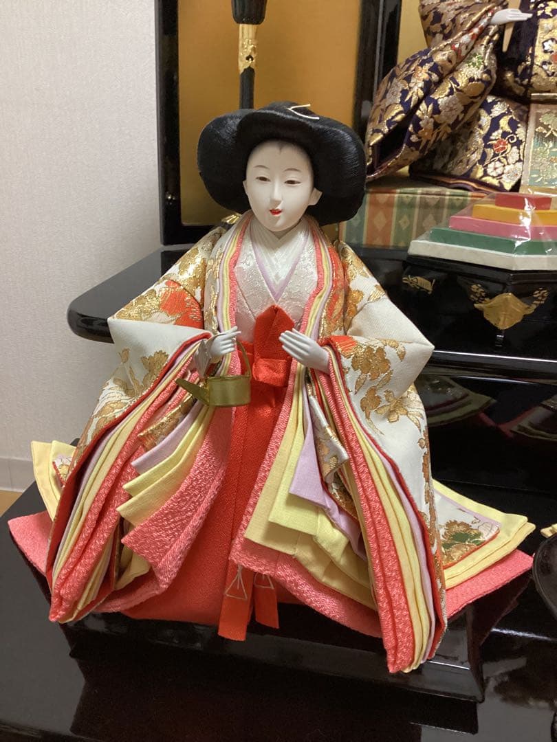 雛人形セット　裂地西陣織 賀美雛　三段飾り①