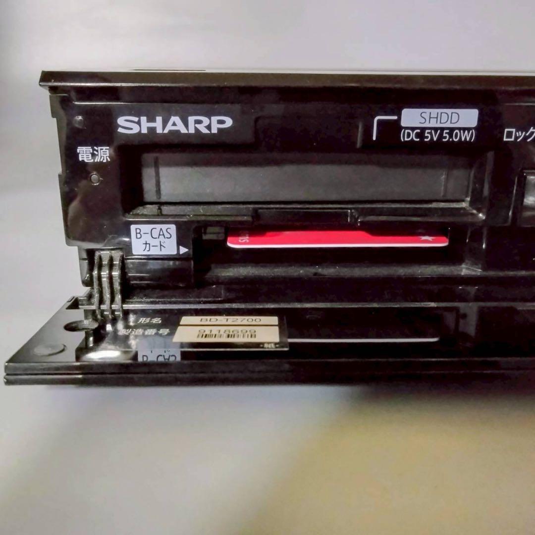 SHARP　AQUOS　BD-T2700　ブルーレイディスクレコーダー　2015