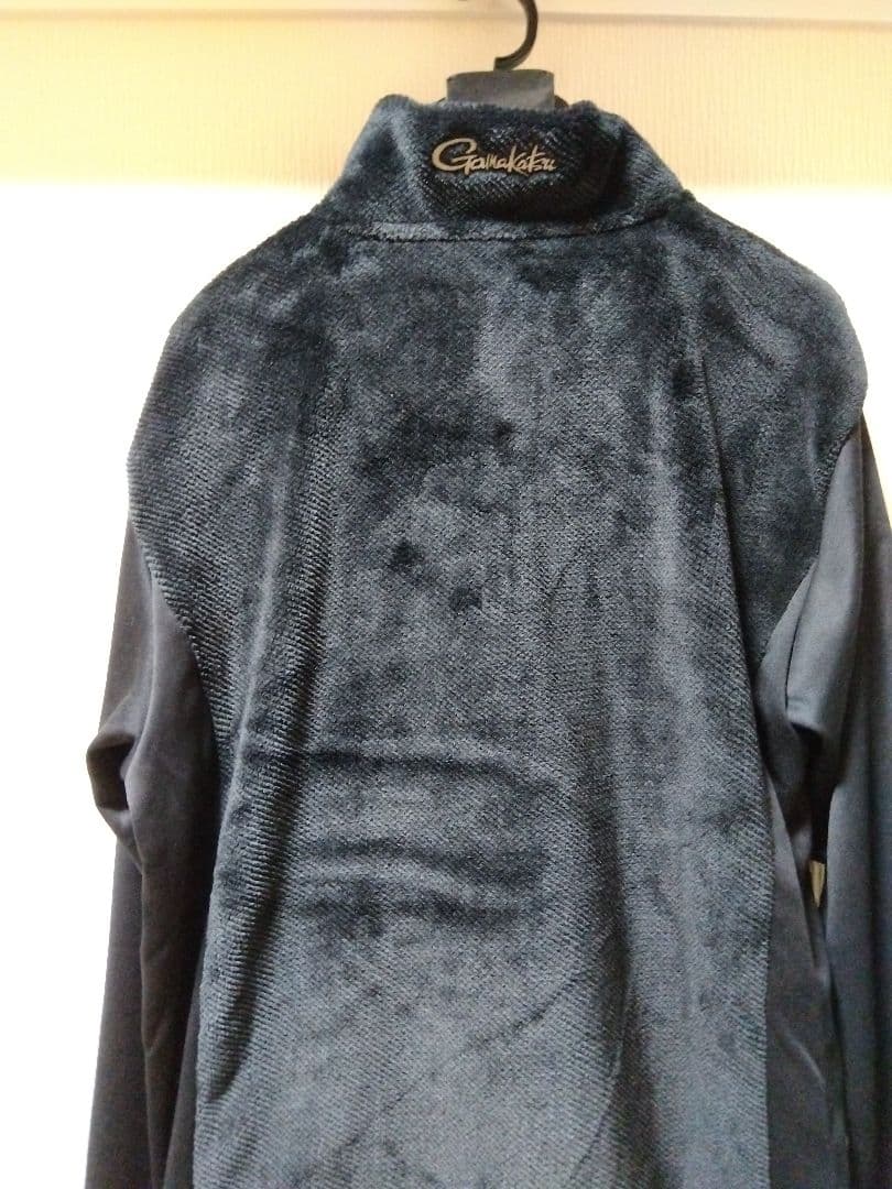 がまかつ　防寒対策　防寒シャツ　防寒フリースジップ　 L ブラック