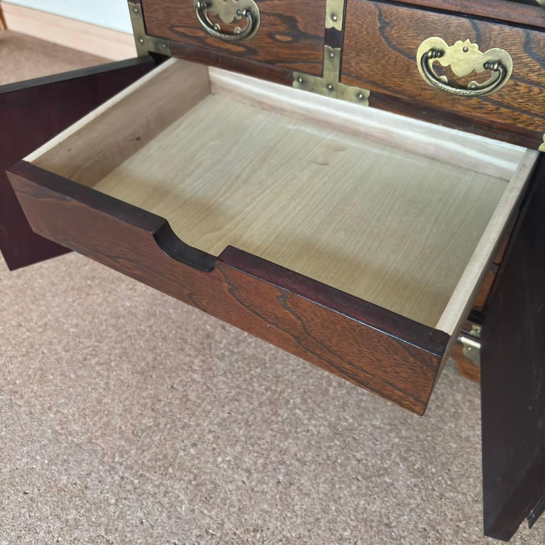 李朝 李朝家具 真鍮金具 無垢材 魚型錠前 モリジャン バンダジ 箪笥 韓国美術