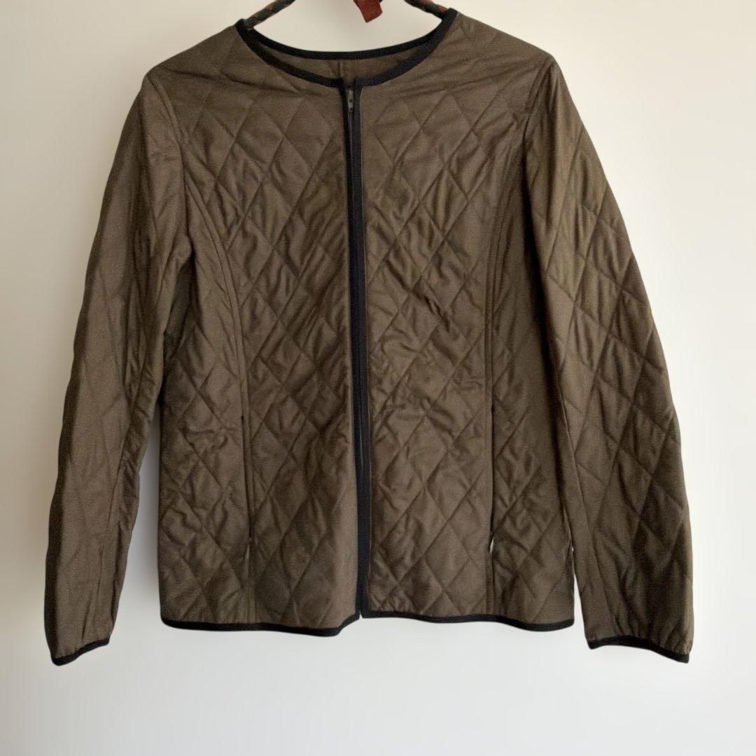 INDIVI ラクーンファー ミリタリーコート 4WAY モッズコート 40