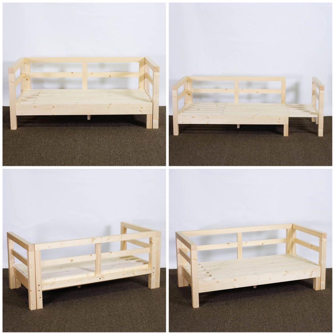 A新品 北欧 パイン材 ソファベッド グリーン セミシングル すのこ カントリー