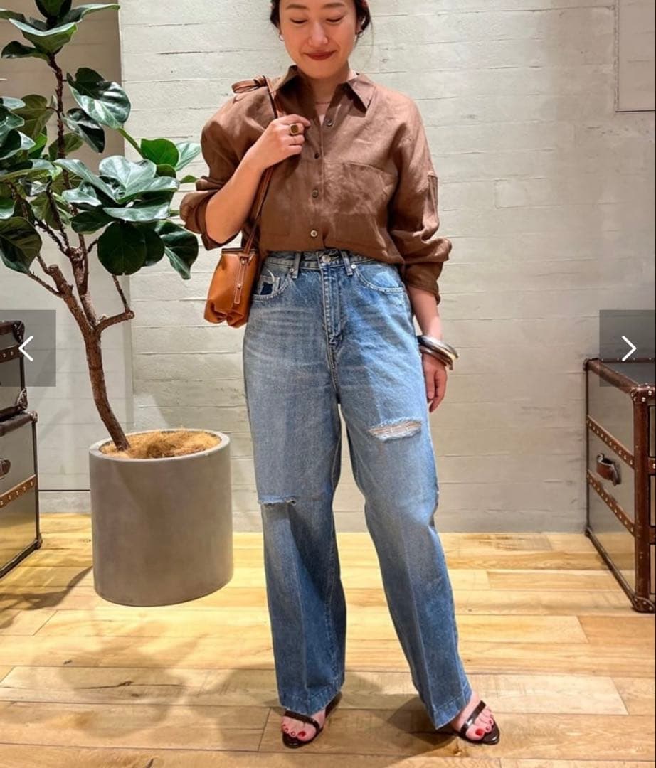 2025ss Plage RAMIE LYOCELL CROPPED シャツ