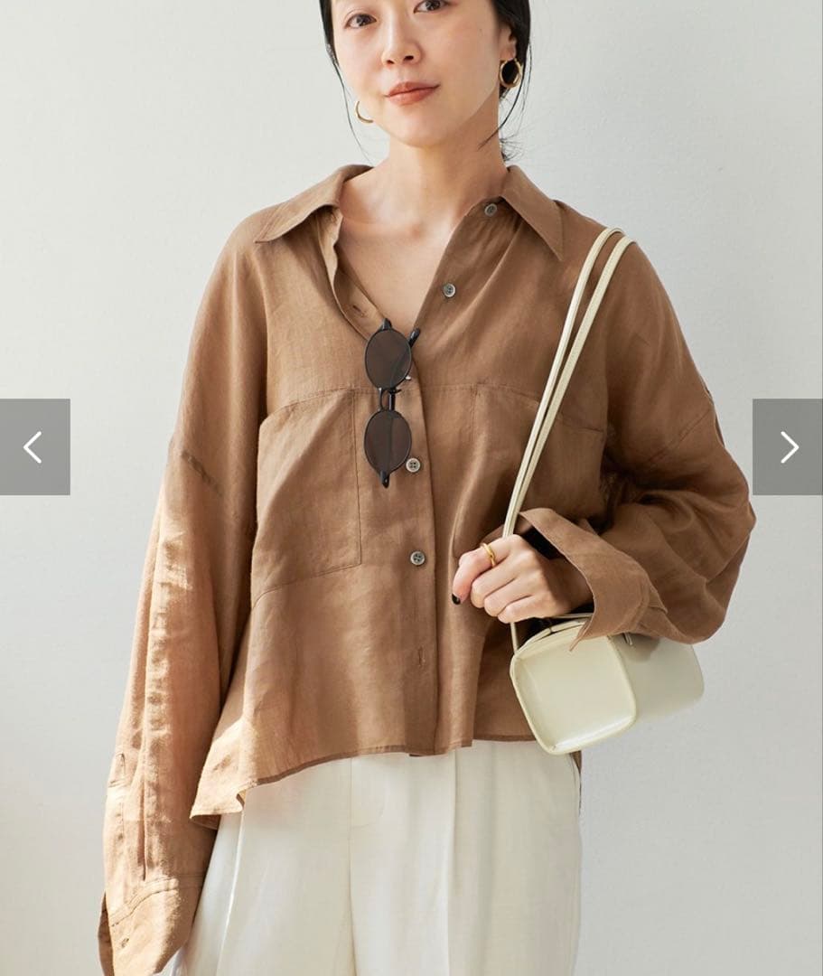 2025ss Plage RAMIE LYOCELL CROPPED シャツ