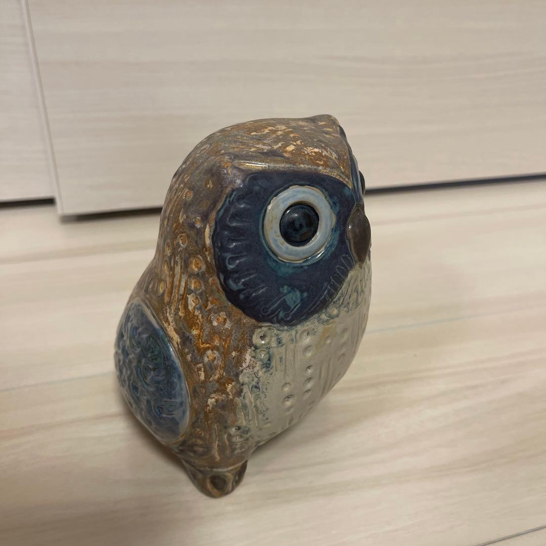 リヤドロ Lladro 福を呼ぶ鳥(小・grey)フクロウ