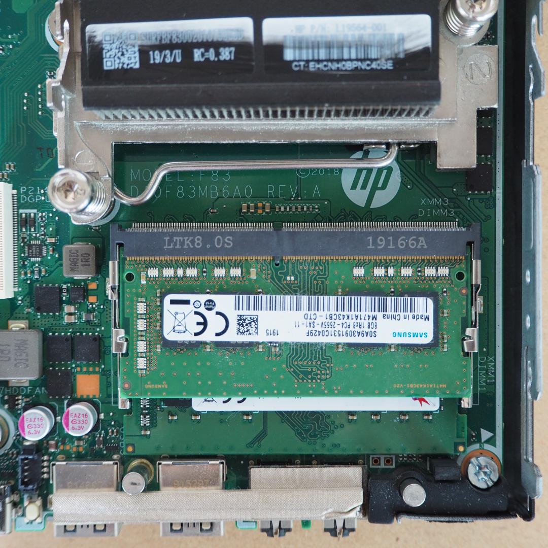 ミニPC HP EliteDesk 800 G4 DM i5-8500T/16G
