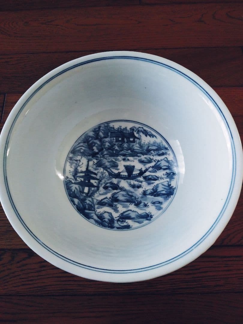 菓子鉢　西村徳泉作　染付