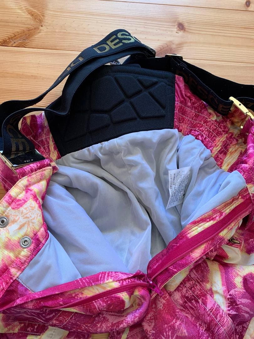 DESCENTE スキーウェア　ピンク　上下セット　レトロ