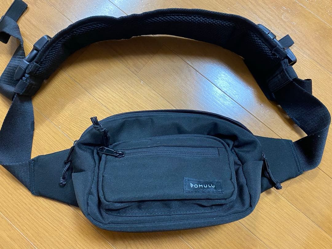 POMULU 2WAYヒップシート カジュアルブラック