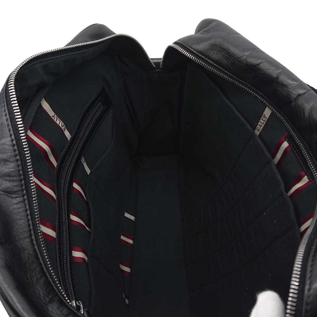 Bally　ブラックレザー ビジネスバッグ　2way　トレインスポッティング