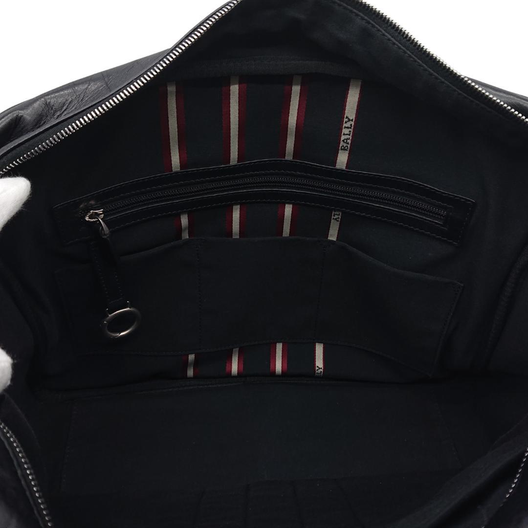 Bally　ブラックレザー ビジネスバッグ　2way　トレインスポッティング