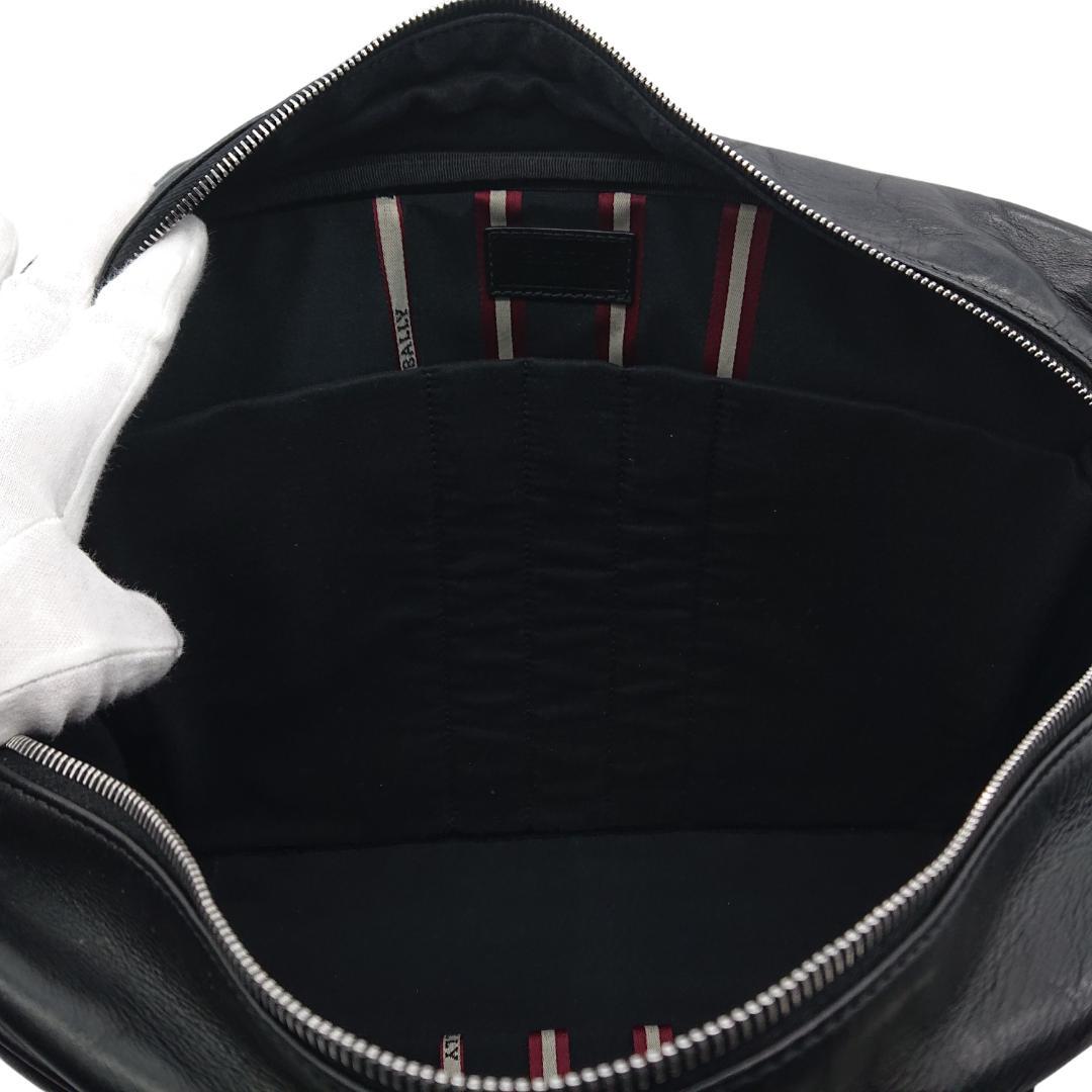 Bally　ブラックレザー ビジネスバッグ　2way　トレインスポッティング
