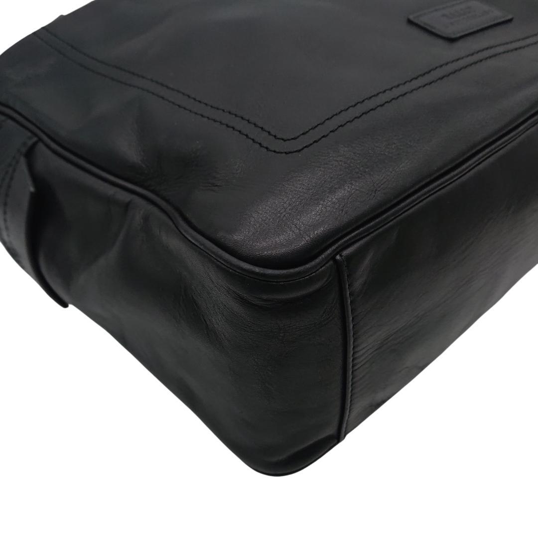 Bally　ブラックレザー ビジネスバッグ　2way　トレインスポッティング