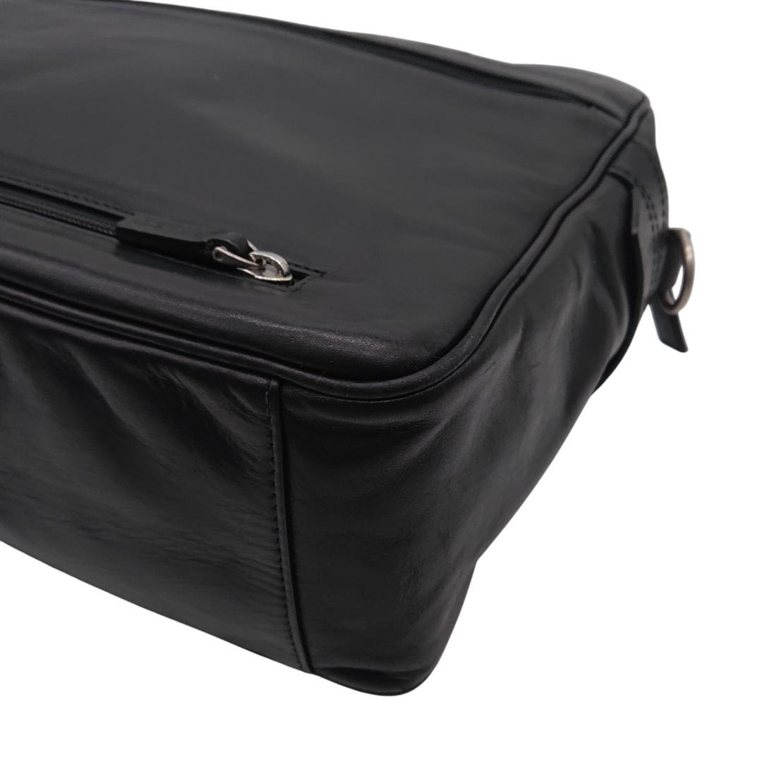 Bally　ブラックレザー ビジネスバッグ　2way　トレインスポッティング