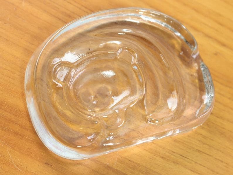 2個セット イッタラ ヨルマ・ヴェンノラ クマと鳥のガラスのオブジェ