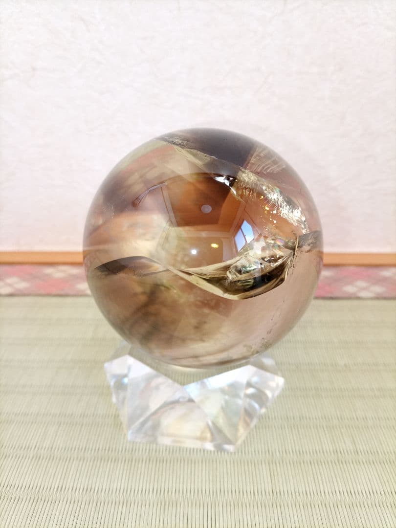 水晶丸玉　球体 置物　クリスタル　天然石 　パワーストーン