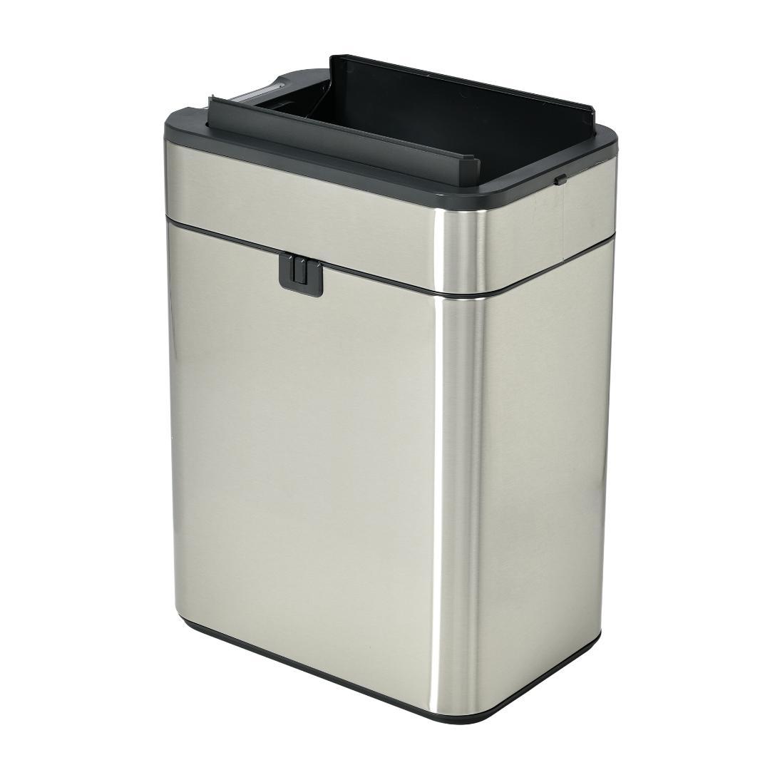 センサー式自動開閉ゴミ箱 50L 上向き ステンレス製 ダストボックス