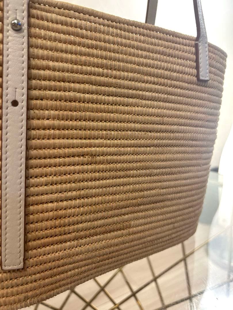 LOEWE スクエアバスケットバッグ (バックインバック付き)