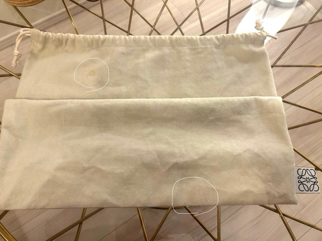 LOEWE スクエアバスケットバッグ (バックインバック付き)