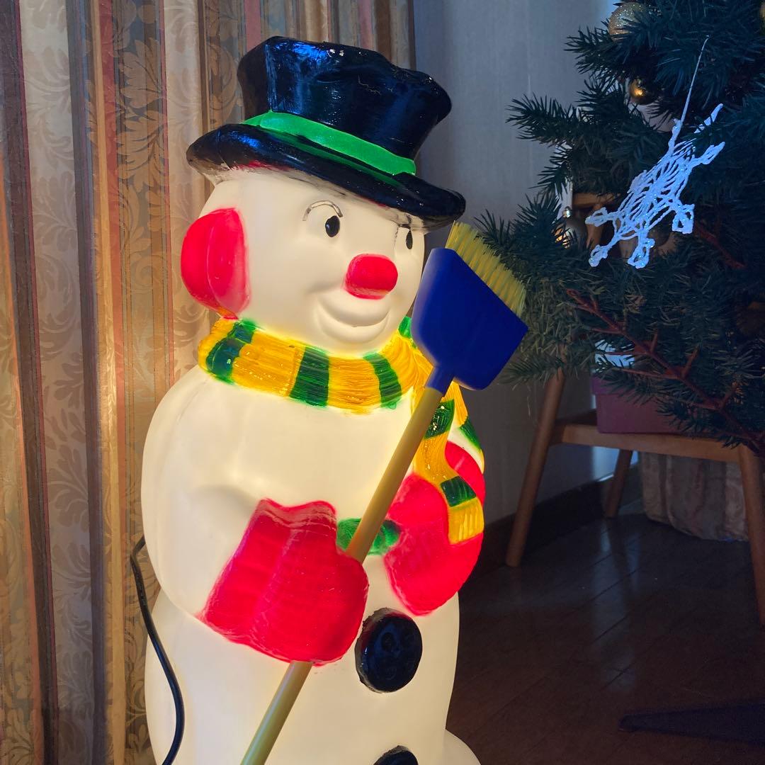 スノーマン　イルミネーションライト　クリスマス