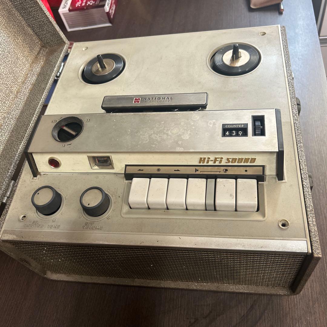 昭和家電　ナショナル　テープレコーダー