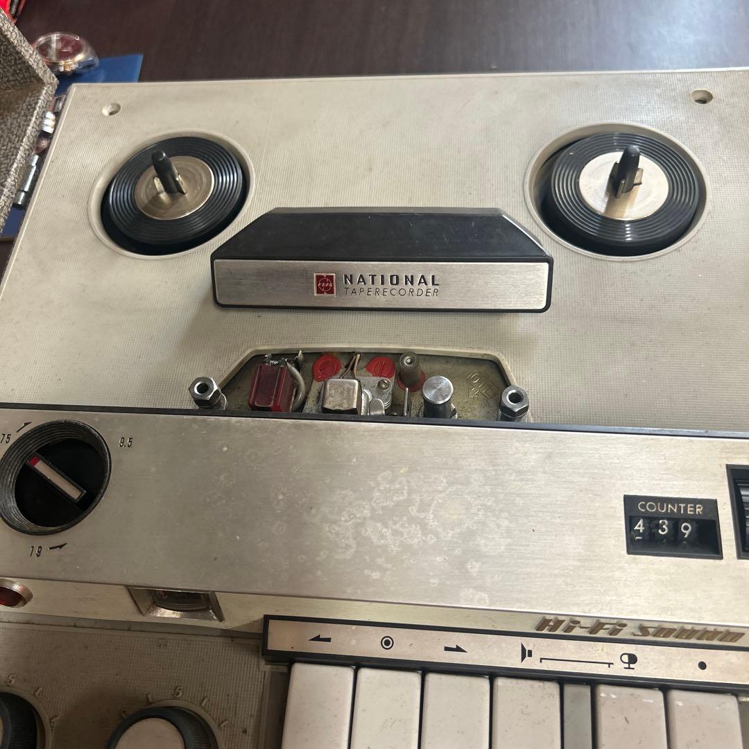 昭和家電　ナショナル　テープレコーダー
