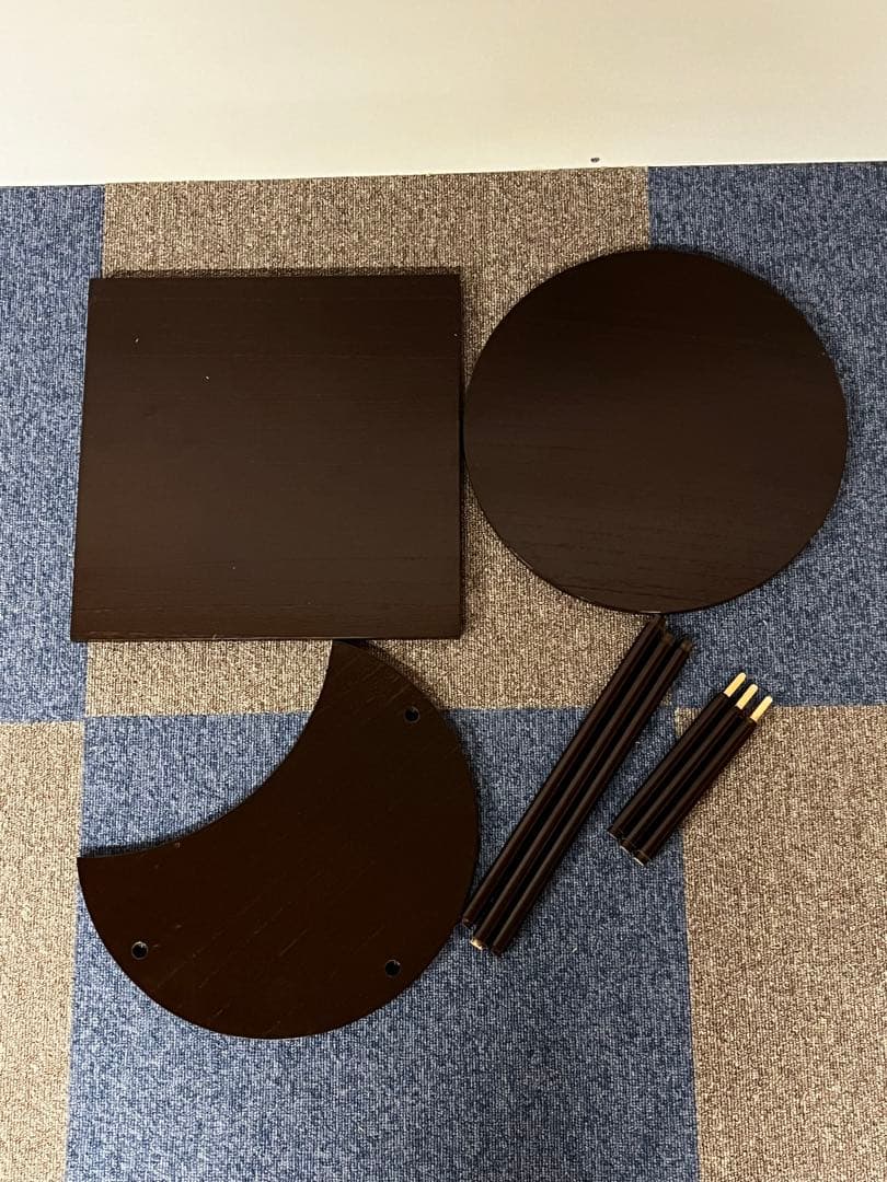 日月棚 飾棚 組立式 茶道具 共箱